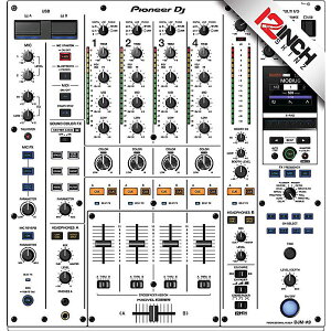 12inch SKINZ / Pioneer DJM-A9 SKINZ (�z���C�g/�u���b�N) �yDJM-A9�p �S���^�C�v�X�L���z�ċx�X�y�V����