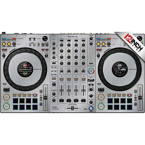 yubV/Vo[z12inch SKINZ / Pioneer DDJ-FLX10 Skinz - MetallicsyBrushed/Silverz