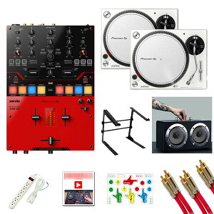 8����T�t Pioneer DJ(�p�C�I�j�A) / DJM-S5�EPLX-500-W���ق̒ቹ�E��O�Ή��X�s�[�J�[�Z�b�g �ySerato DVS�Arekordbox DVS�Ή��z�u���b�N�t���C�f�[