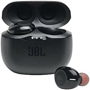 JBL Tune 125TWSCz - Pure Bass Sound, 32H Battery, Bluetooth, Fast Pair, Comfortable, Wireless Calls, Music, Native Voice Assistant (Black), Smallċx݃Z[