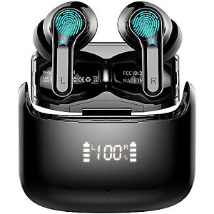 Wireless Earbud, Stereo Bluetooth Headphones, Noise Cancelling Ear Buds, Dual Mic Call, IP7 Waterproof Sport Headsetċx݃Z[