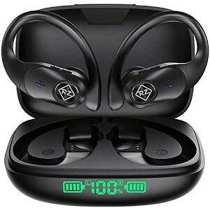 Wireless Earbuds Bluetooth Headphones LED Display Waterproof Earphones with EarhooksċxXyV