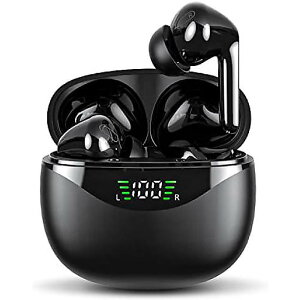 FEANS A6 �C���z�� Bluetooth 5.3 �w�b�h�z�� LED �p���[�f�B�X�v���C IPX5 �h�� �C���t�H�� �C���[�V�u �X�e���I�T�E���h �f�B�[�v�x�[�X �C���z�� iPhone Android �X�|�[�c�p (�u���b�N)�ċx�X�y�V����