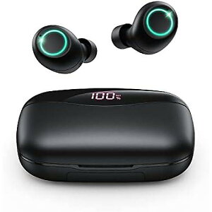 PSIER Wireless Earbuds Bluetooth 153H Playtime with LED Display Cell Phones Charging Function and 2000mAh CaseċxXyV