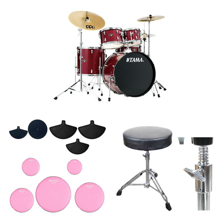 楽天市場】【消音9点セット＆ドラムスローン付き】 TAMA(タマ 