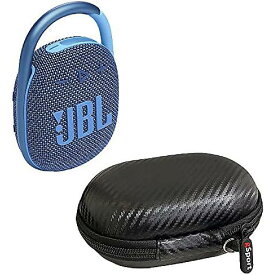 JBL Clip 4 ポータブルBluetoothスピーカー (ブルー) + gSport カーボンファイバーケースハロウィーンセール/ハロウィングッズ
