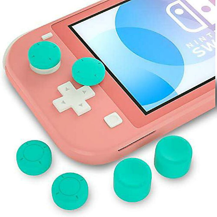 楽天市場】Switch Lite用サムグリップ「ターコイズ」、異なるサイズの 