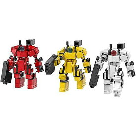 ミニメックロボットビルディングキット(メカロボットアクションフィギュア) 3 in 1 レピッドレスポンススーツ サムライローニンメカトイ 【レゴ対応】246ピースのビルディングモデルトイ（キッズ＆アダルトギフト）ハロウィーンセール/ハロウィングッズ