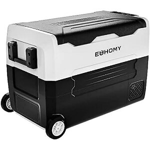 EUHOMY 12�{���g�①�Ɂu-4 ~68 �v48�N�H�[�g �|�[�^�u���t���[�U�[ �G���N�g���b�N�N�[���[12/24V DC & 120-240V AC ���O���\�ȃf�B�o�C�_�[ �J�[�t���b�W�ARV�A�L�����v�A���s�A�ނ�A���O�܂�