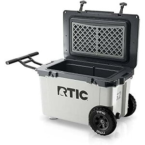 RTIC 52 Quart Ultra-Light Wheeled Hard Cooler(AvXR)r[`AhNAݕALvAsNjbNAނA{[gp@30%g[hN[[yʂȃACX`FXg{bNX(zCg&O