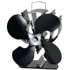 VODA 4-Blade Heat Powered Stove Fan for Wood/Log Burner/Fireplace (VODA 4HM쓮Xg[ut@) - 80%Abv, 2H̒gC𑗂oċxXyV