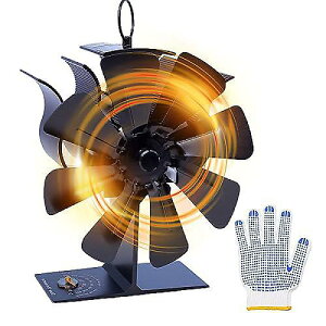 ToolTronix 8-Blade Heat Powered Stove Fan Wood/Log Burner/Fireplace 80% more warm air (c[gjNX8H̔M쓮Xg[ut@@؍/Oo[i[/gFp@80ȏ̒gC)ċxXyV