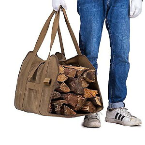 Firewood Log Carrier Bag(t@C[EbhOLA[obO) LoXϋv̂^t@C[Og[g Xg[up̊ȒgFEbhXg[uANZT[[obO Ηp