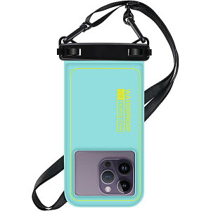IP68�t���[�e�B���O�h���g�ѓd�b�|�[�`�u�O���[���v�@iPhone 14/13/12/11 Pro Max�ASamsung S23�AGoogle�Ȃ�6.7�C���`�܂őΉ��@�A�W���X�^�u���������[�h�t���̃��j�o�[�T���X�|���W�h���g�уP�[�X�o