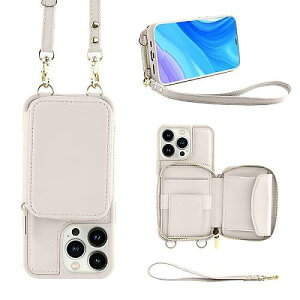 Soyeacrg iPhone 15 Pro Max/15 Pro/15 Plus/15�p�N���X�{�f�B�E�H���b�g�P�[�X�uRFID Blocking�v�J�[�h�z���_�[�t���W�b�p�[�|�P�b�gPU���U�[�t�H���P�[�X�A���O���\�ȃV�����_�[�����X�g�X�g���b�v