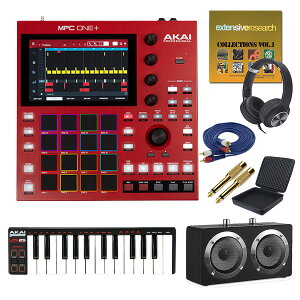7大特典付 【初心者全部入り!野外対応スピーカーセット】 【MPC使い方教則付】AKAI(アカイ) / MPC One + / スタンドアローン型MPCブラックフライデー