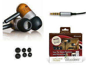 Woodees(�E�b�f�B�[�Y) / IESW100B Inner-ear Stereo Earphone with Microphone�ċx�X�y�V����