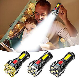 Five Explosion LED Flashlight - Super Bright Rechargeable Camping Flashlight (t@CuGNXv[W bh nfB^LEDtbVCg)ċxXyV