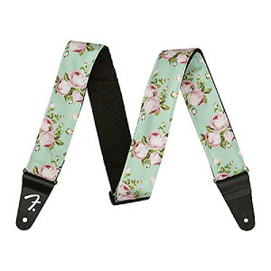 Fender(tF_[) Floral Strap(t[Xgbv), 2in(2C`), Seafoam Green(V[tH[O[)ċxXyV