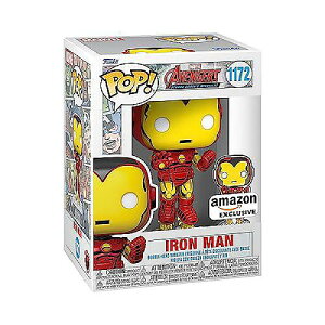 Funko Pop! & Pin: The Avengers: Earth's Mightiest Heroes - 60th Anniversary, Iron Man with Pin, Amazon ExclusiveNX}X Z[