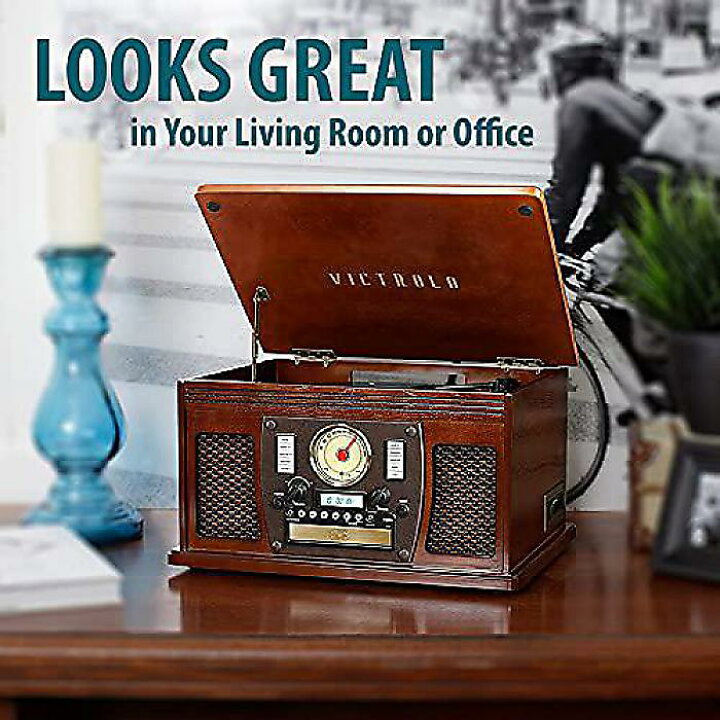 楽天市場】Victrola 8-in-1 Bluetooth Record Player(ビクトロラ