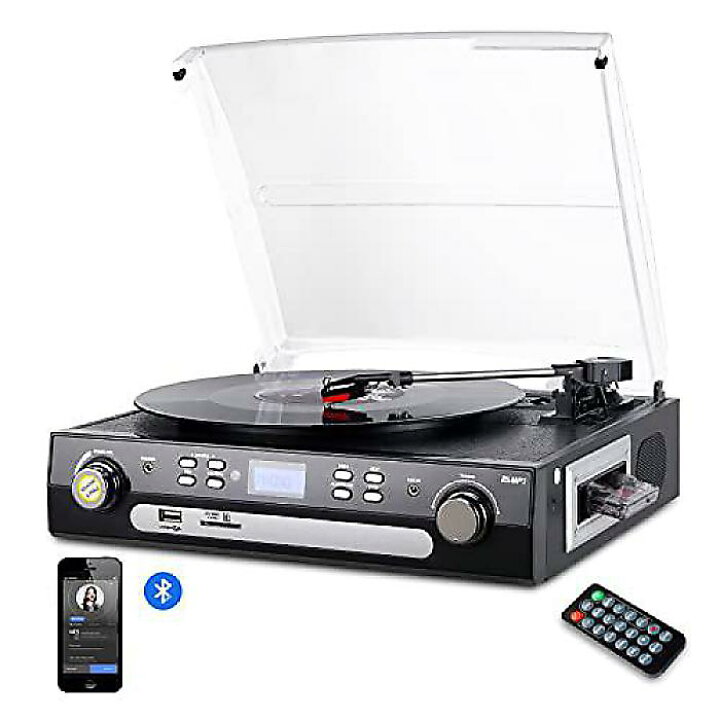 楽天市場】DIGITNOW Bluetoothレコードプレーヤー ステレオスピーカー  