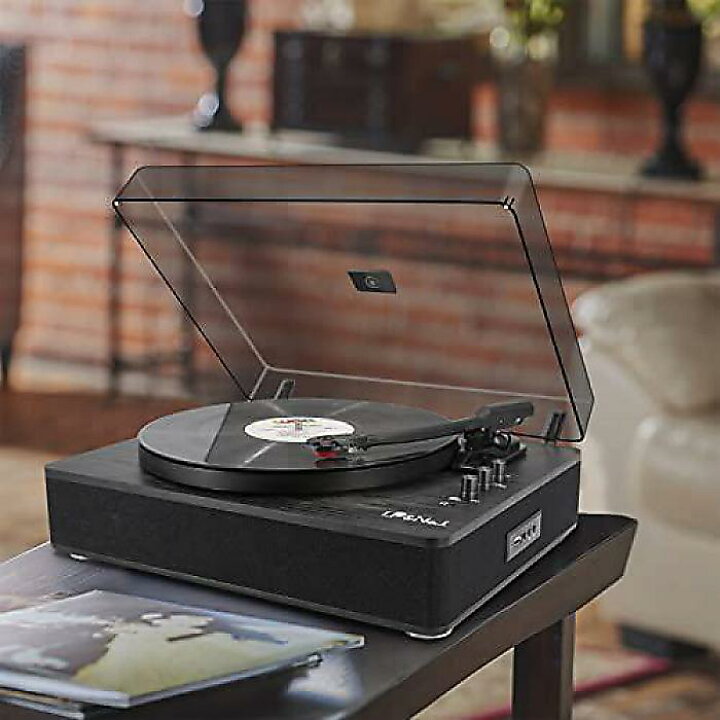 楽天市場】LP&No.1 ブラックウッド Bluetoothレコードプレーヤー 
