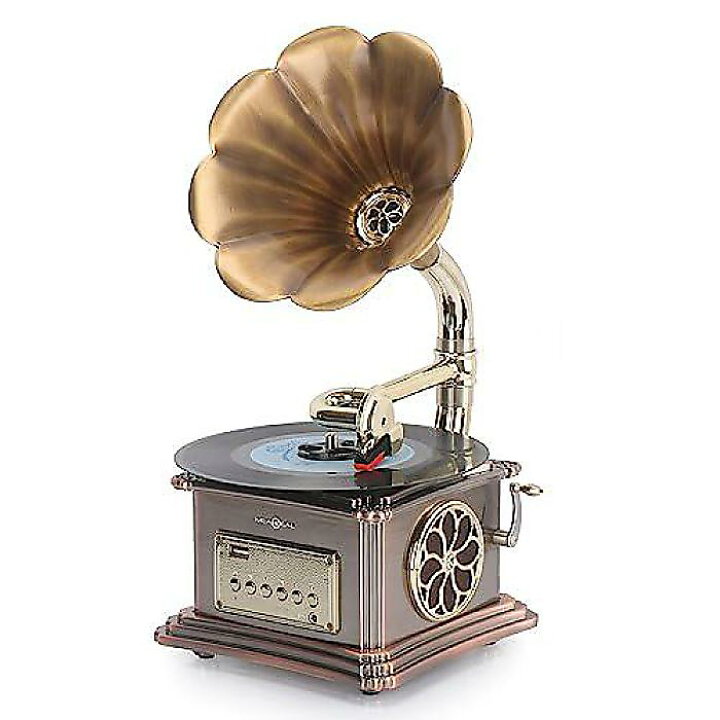 楽天市場】ヴィンテージグラモフォンターンテーブル(レコード 