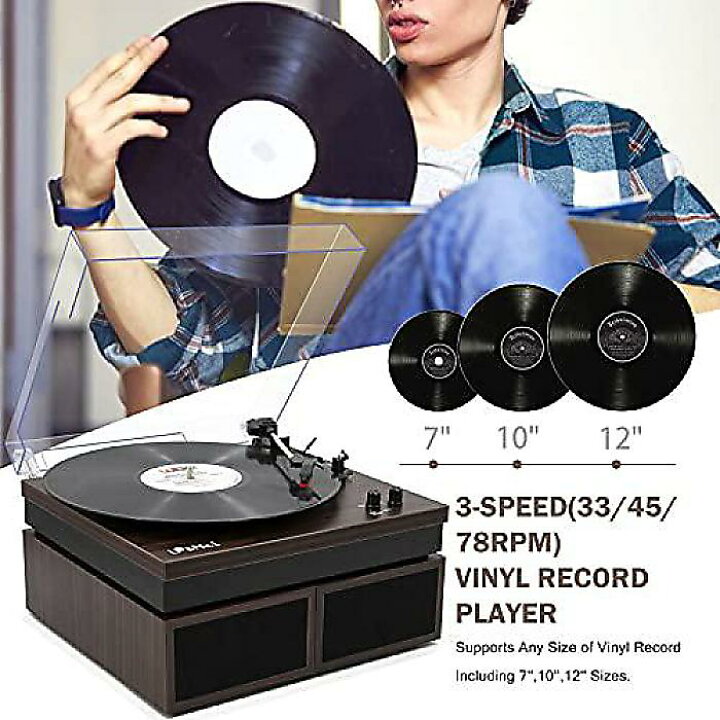楽天市場】LP&No.1 Bluetooth レコードプレーヤー（外部スピーカー付き 