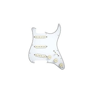 FISHMAN ( �t�B�b�V���}�� ) / Fluence Loaded Pickguard - 3 Single Width Pickup Strat White�ċx�X�y�V����