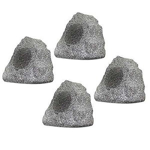 Theater Solutions 4R4G New Wired Granite Rock Patio Speakers (set of 4)ċxXyV