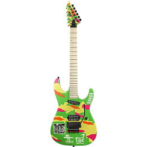 ESP(イーエスピー) / KAMIKAZE-IV Neon Green w/Kamikaze Graphic / George Lynch(ジョージ・リンチ) モデル エレキギター バレンタイン セール
