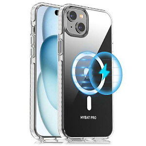MYBAT PRO iPhone 15 Pro Max(ACtH[15v}bNX) }OlbgP[X VividV[Y X NX^NA zCg + MaverickV[Y ubNċx݃Z[