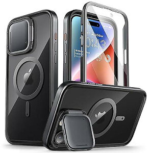 i-Blason Shield Mag for iPhone 15 Pro Max(�A�C�u���\���V�[���h�}�O�t�H���[�t�H��15�v���}�b�N�X) �N���A�ȃt���{�f�B�V���b�N�v���[�t�o���p�[�ی�P�[�X(�u���b�N)�ċx�X�y�V����