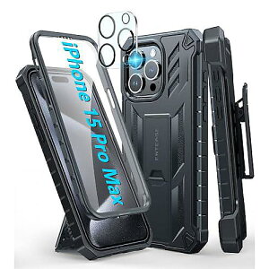 FNTCASE iPhone 15-Pro-Max(ACtH[15v}bNX)pP[X xgNbvzX^[&LbNX^h ϋvd̃~^[O[hیJo[ ՌzTPUVF tveNV 6.7