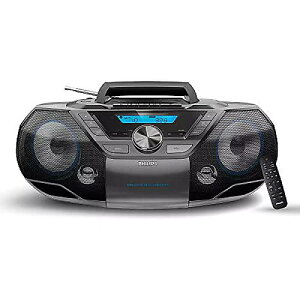 Philips CD Player Bluetooth with Cassette(tBbvXCDv[[u[gD[XڃJZbg̃I[CptXeIu[{bNX) HomepXs[J[t WI/USB/MP3/AUX̓fBX