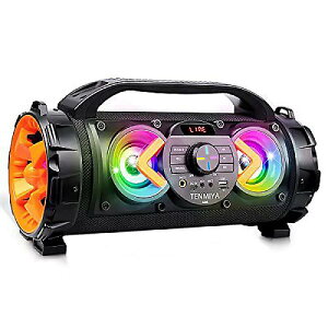 TENMIYA(e~) Bluetooth Speakers(u[gD[XXs[J[) 70W JtȃCg TuE[t@[ FMWI }CNz R USBĐ@\t |[^uu[{bNX AEgh