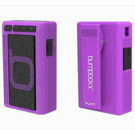 Bumpboxx BluetoothスピーカーRetro Pager Beeper Electric Purple MP3 ラジオ LEDライト 防水 3.2oz新生活応援