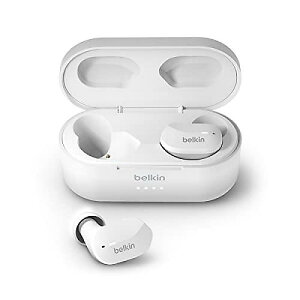 Belkin SoundForm (xLTEhtH[) True Wireless Earbuds zCgiPhone 14, Pro, Max, Mini & Galaxy S23p}CNt Bluetooth wbhtH ^b`Rg[ IPX5hEhP[Xtċx݃Z[