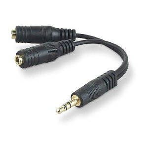 Belkin F8V234 �X�s�[�J�[&�w�b�h�z�� 3.5 mm AUX�I�[�f�B�I�P�[�u���X�v���b�^�[(�u���b�N)�ċx�X�y�V����