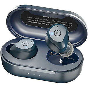 NC9 Hybrid Active Noise Cancelling Wireless Earbuds, in Ear Headphones IPX6 Waterproof Bluetooth 5.3 Stereo Earphones, Premium Deep Bass Headset Royal Blueċx݃Z[