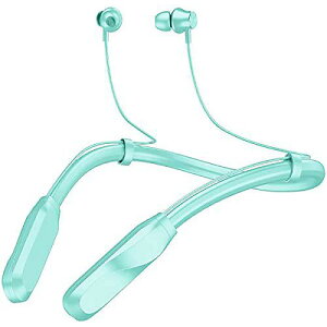 Long-Lasting Bluetooth Headphones Neckband 120 Hours Playtime, Sports Sweatproof Light Green, Microphone Running Wireless Connectivity夏休スペシャル