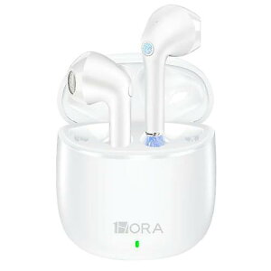 1 HoraワイヤレスBluetooth 5.3ヘッドホン「Deep Bass」イヤホン プレミアムサウンド マイク付き 充電ケース付き iPhone、Androidスマートフォン タブレット用 スポーツ向け夏休スペシャル