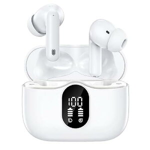 Earbuds Wireless Bluetooth 5.3 Headphones [�u�����h��]�C���[�o�b�h ���C�����X �m�C�Y�L�����Z�����O ������ LED�\�� �[�d�P�[�X�t �C���z�� iPhone Android�p ���ċx�X�y�V����