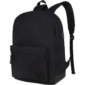 SUPACOOL USB Charging Port Lightweight Casual Laptop Backpack(�T�p�N�[��) ��e�� �����Y ���f�B�[�X �f�C���[���[�X �J���b�W �o�b�N�p�b�N(�t���u���b�N)�ċx�X�y�V����