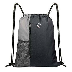Drawstring Backpack Sports Gym Bag(h[XgO obNpbN) e jp 2̃Wbp[|PbgƐbV|Pbgtċx݃Z[