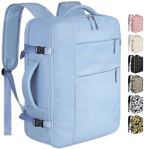 Travel Backpack for Women Men Waterproof Laptop Backpack Airlines Approved Carry On Bag Business Work Fits 17 Inch Laptop(Blue)�ċx�X�y�V����
