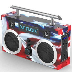 Bumpboxx Bluetooth Boombox Ultra レトロブームボックス ブルートゥーススピーカー リチウムバッテリー 軽量ストラップ付 MERICA新生活応援