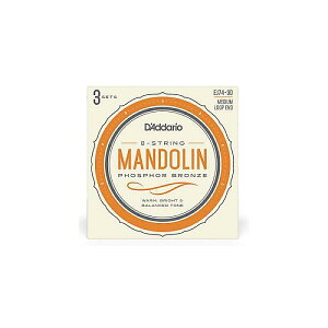 DADDARIO ( �_�_���I ) / EJ74-3D 3Pack Mandolin Phosphor Bronze Medium 11-40�ċx�X�y�V����