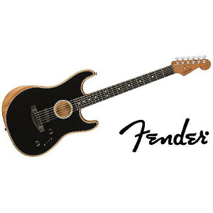 FENDER ( tF_[ ) / American Acoustasonic Strat Ebony Blackċx݃Z[